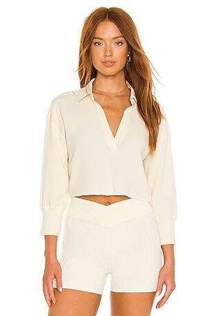 Revolve NWOT weekend stories andrea crop top in beige. Size Small thumbnail 1