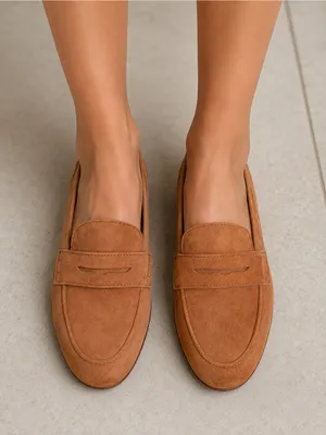 Jcrew brown leather loafers Size 6 Made In Italy NEW thumbnail 1