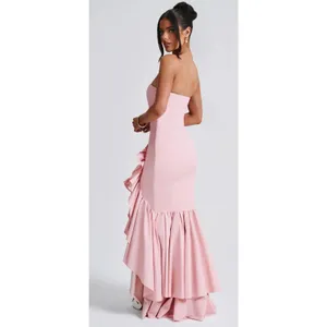 NEW Babyboo Angelina Maxi Dress Blush Size Medium thumbnail 3