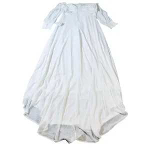 NWT Lulus Adorna White Off-the-Shoulder Maxi Dress Size XL‎ White Sleeves thumbnail 12