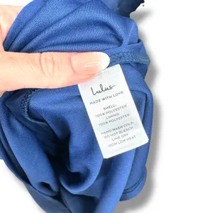Lulus NWT Memorable Entrance Dark Blue Strapless Satin Pleated Maxi Gown Dress thumbnail 11