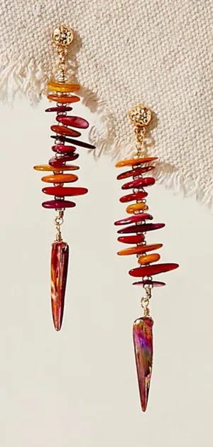 Free People ARIANA OST Sira Dangle Earrings NWT Boho thumbnail 1