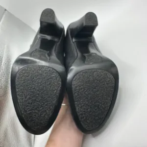 Born Black Leather Mary Jane Peep Toe Block Heels Pumps W31041 Size 9 / 40.5 thumbnail 5