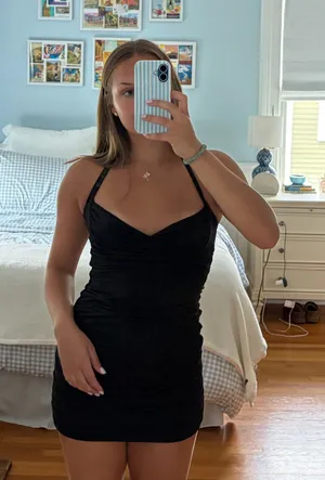 Princess Polly Black Mini Dress thumbnail 1