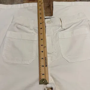 Point Sur J. Crew Women's Cream Wide Leg Crop Trouser Pants Sz 24 Preppy Classic thumbnail 5