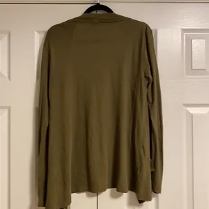 J Crew Factory Army Green Open Cardigan Top thumbnail 5