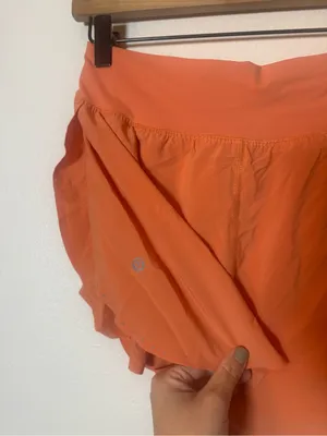 Lululemon Fast and Free Reflective High-Rise Classic-Fit Short 3" Coral Kiss thumbnail 4