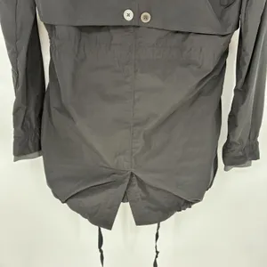 Mountain Hardwear Zenell Hooded Trench Coat Black Women's Small S Jacket thumbnail 6