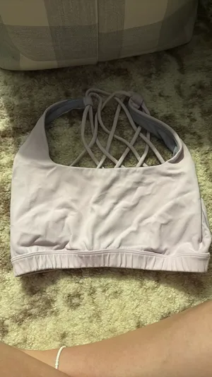 Pink sports bra thumbnail 2