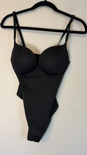 SKIMS Ultimate Body Onyx Black Push Up Thong Shaping Bodysuit Size S NEW $144 thumbnail 1