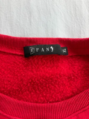 EFAN Oversized Hoodie Red Size XL thumbnail 2