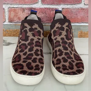 Rothy's leopard print high top sneakers size 7.5 thumbnail 2