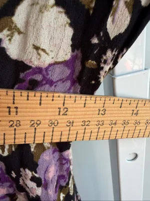 Kimchi Blue Purple Floral Babydoll Mini Dress xs thumbnail 5