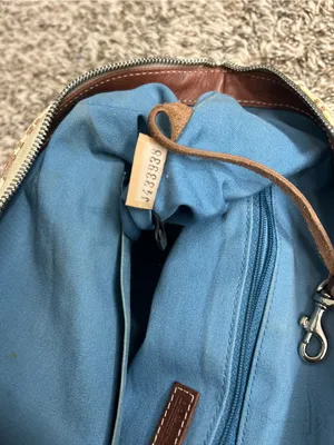Dooney & Bourke Tan Logo Canvas Vintage Shoulder Bag Heart Star Detail thumbnail 15