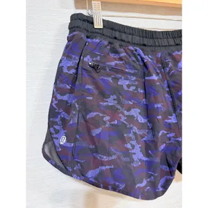 Lululemon Hotty Hot Short II 2.5 Purple Black Camo Low Rise Running Short Size 8 thumbnail 6