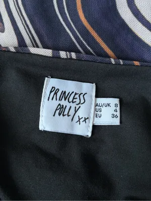Princess Polly going out college summer Charlee festival rave mini dress size 4 thumbnail 3