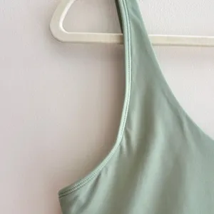Light Green Racerback Sports Bra, Workout Gear, Women’s Activewear, Size Large thumbnail 14