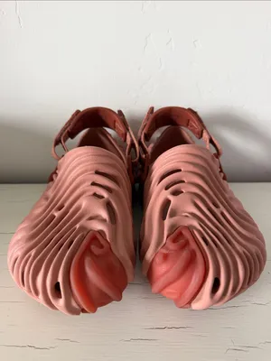 Salehe Bembury x Crocs Pollex Clog Kuwata M4 W6 Pink Orange Strap Slip On thumbnail 2