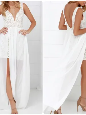 Lulus Make Way for Wonderful Off White Lace Maxi Dress thumbnail 2