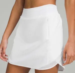 Lululemon Hotty Hot HR High-Rise Athletic Skirt Skort *Long White Size 2 thumbnail 1