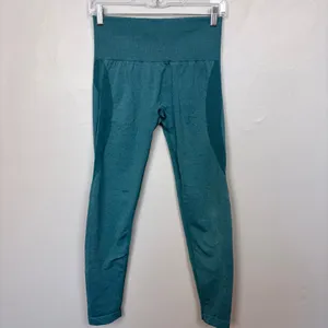 NVGTN Teal Contour Seamless Leggings Athleisure Gym High Waist Size Medium‎ thumbnail 3