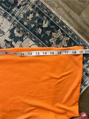 Alo Sleeveless Ribbed Tank Top - Bright Orange thumbnail 8