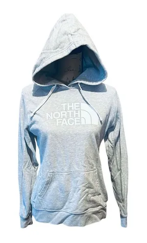 The North Face Hoodie Womens Sweatshirt Gray Big Logo Hoodie M thumbnail 1