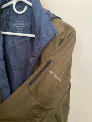 Lucky Brand Olive Jacket with Navy Lining - Lightweight Men’s Shirt Jacket thumbnail 4