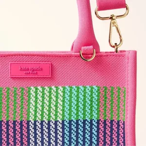 Kate Spade x Target Pink Plaid Knit Crossbody Bag thumbnail 4