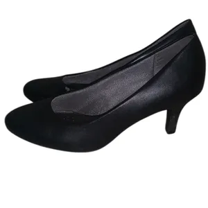 Life Stride Parigi Soft System Black almond toe heels office formal thumbnail 2