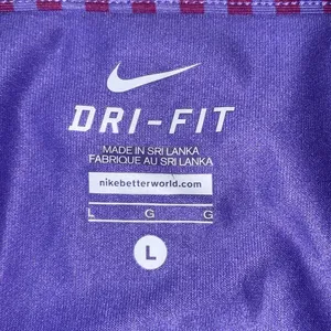 Nike Golf/Tennis/Pickleball Sleeveless Dri-Fit Purple Striped Top Women’s Large thumbnail 3