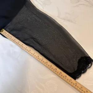 Victoria's Secret Gold Label Size‎ L Black Sheer Boudoir Top Lace Floral 1980's thumbnail 9