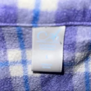 Adonna warm lavender and white plaid fleece 2 piece pj set thumbnail 6