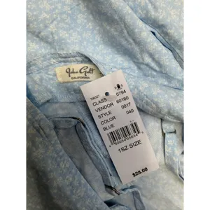 John Galt Blue Floral Ditsy Mini Dress Adjustable Straps Tie Back 1 Size‎ thumbnail 4