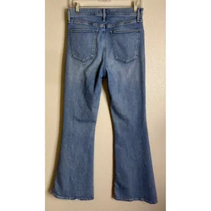 Abercrombie & Fitch Womens‎ 29/8R Flare Jeans Blue High Rise Medium Wash Preppy thumbnail 2