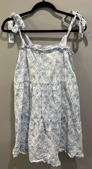 8 Oak Lane Ribbon Tie Strap Ruffle Detail Floral Dress thumbnail 3