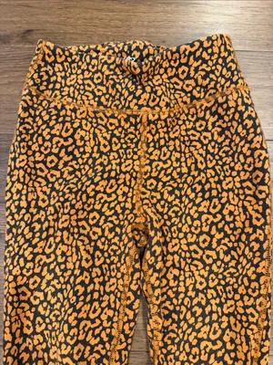 J.Crew Weekend Leopard Print Leggings Orange Black Size XS - C61-112 thumbnail 2