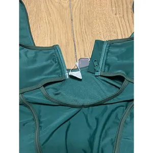Shekini One‎ Piece Swimsuit Size Medium Zip Up Chest NWT Beach Travel Vacation thumbnail 4