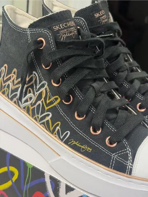 Skechers Cordova Chic Love High-Top Canvas Sneakers thumbnail 5
