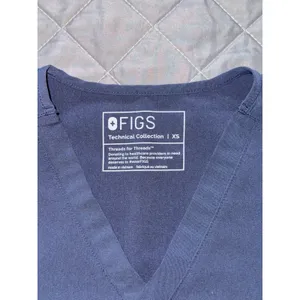 Figs Catarina‎ Top Women's Scrub V-neck Navy Blue Sz Xsmall thumbnail 3