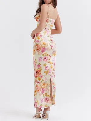 House of CB JOSEFINA Ivory Floral Maxi Dress thumbnail 2