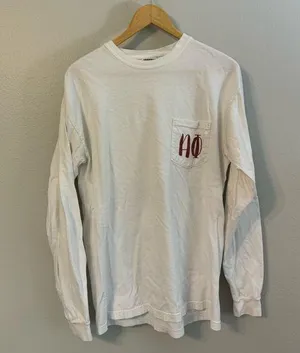 Alpha Phi Comfort Colors Long Sleeve Tee - Size Medium thumbnail 1