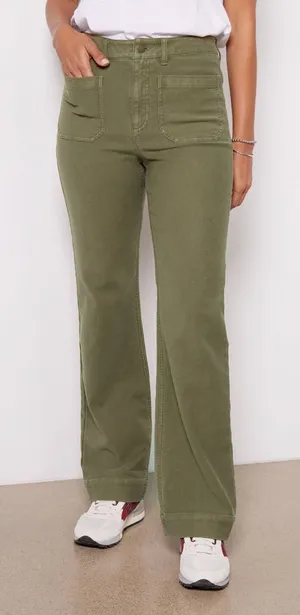 Faherty Stretch Terry Patch Pocket Pants Military Olive Green 26 thumbnail 1