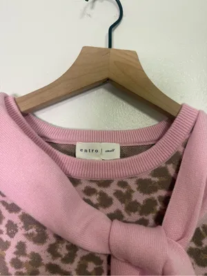 Entro Sleeveless Leopard Top with Scarf Detail thumbnail 3