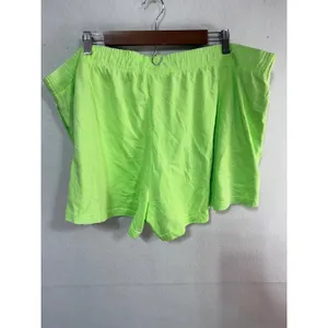 Nike Shorts Just Do It Sportswear Women's 2X Lime Green Plus Athletic Sportswear thumbnail 4