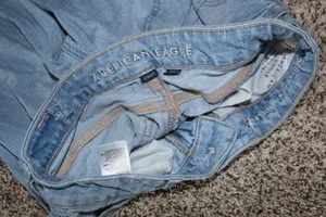 wide leg american eagle ripped jeans low rise thumbnail 6