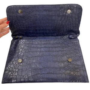 Brahmin Leather Envelope Bag Croc Detail Leather Crossbody Laptop Bag By Orange Caramel thumbnail 5