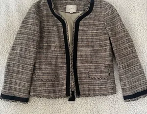 Ann Taylor Loft Tan & Black
Tweed Jacket Size 4 thumbnail 1