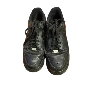 Nike Air Force 1 '07 Triple Black Sneakers Shoes Womens Size 10 Leather‎ thumbnail 6