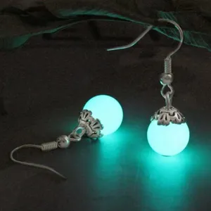 Mystical Magical Glowing Charm silver earrings thumbnail 1